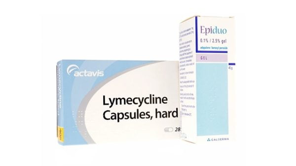 Lymecycline and Epiduo Gel