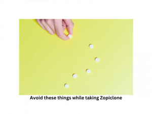 thing to avoid taking Zopiclone