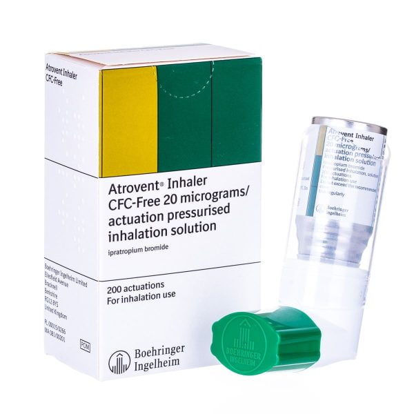 Atrovent Inhaler (CFC free) 20 Micrograms 200 Actuations