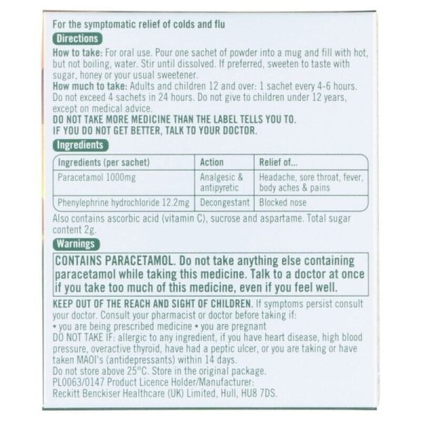 Lemsip Max Sachets Honey and Ginger Flavour (10 Sachets) SAME DAY DISPATCH - Image 2