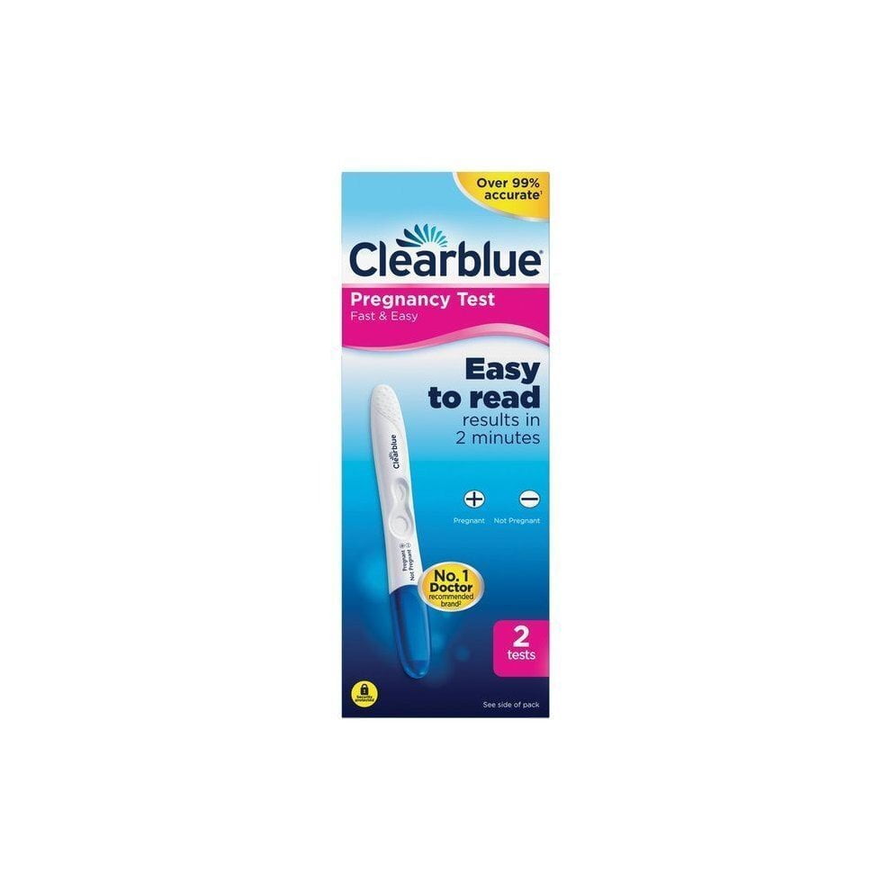 Clear blue pregnancy test