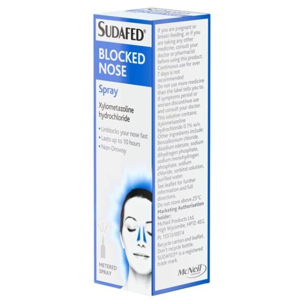 Sudafed Blocked Nose Nasal Spray - Image 3