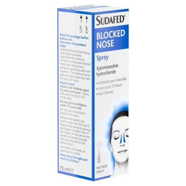 Sudafed Blocked Nose Nasal Spray - Image 2