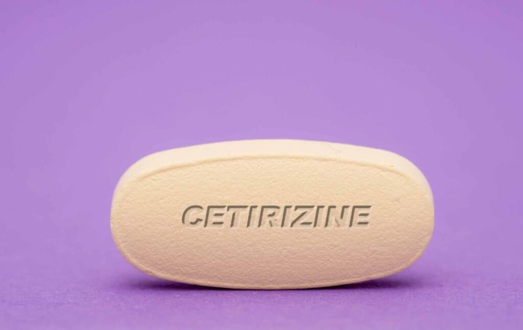half life of cetirizine